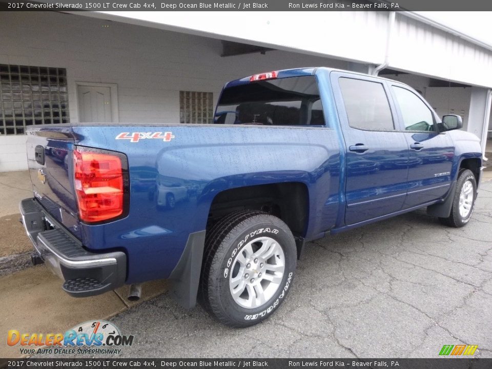 2017 Chevrolet Silverado 1500 LT Crew Cab 4x4 Deep Ocean Blue Metallic / Jet Black Photo #2