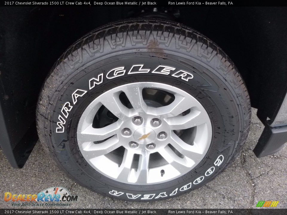 2017 Chevrolet Silverado 1500 LT Crew Cab 4x4 Deep Ocean Blue Metallic / Jet Black Photo #9