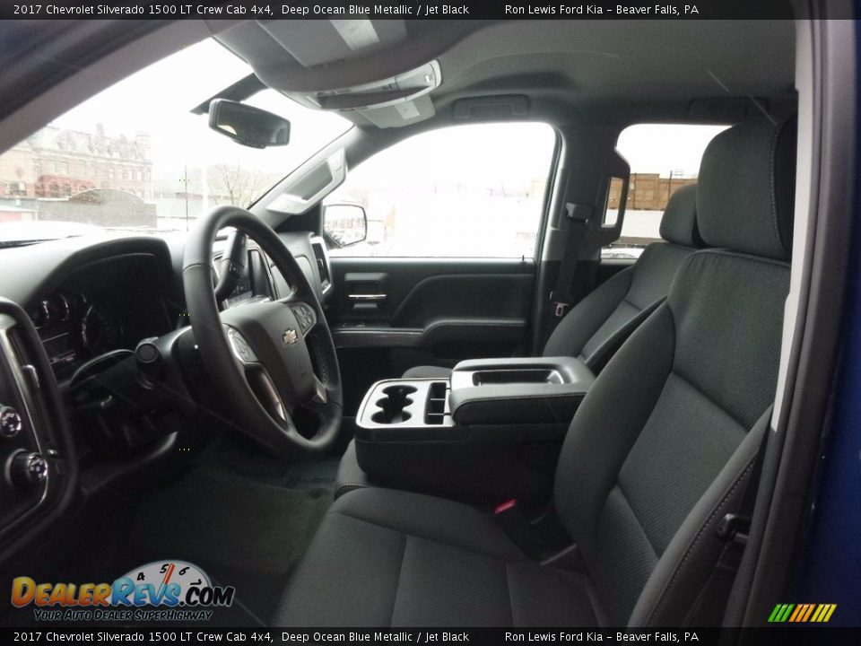 2017 Chevrolet Silverado 1500 LT Crew Cab 4x4 Deep Ocean Blue Metallic / Jet Black Photo #10