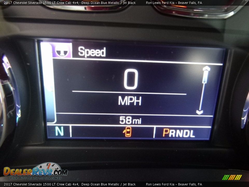 2017 Chevrolet Silverado 1500 LT Crew Cab 4x4 Deep Ocean Blue Metallic / Jet Black Photo #20