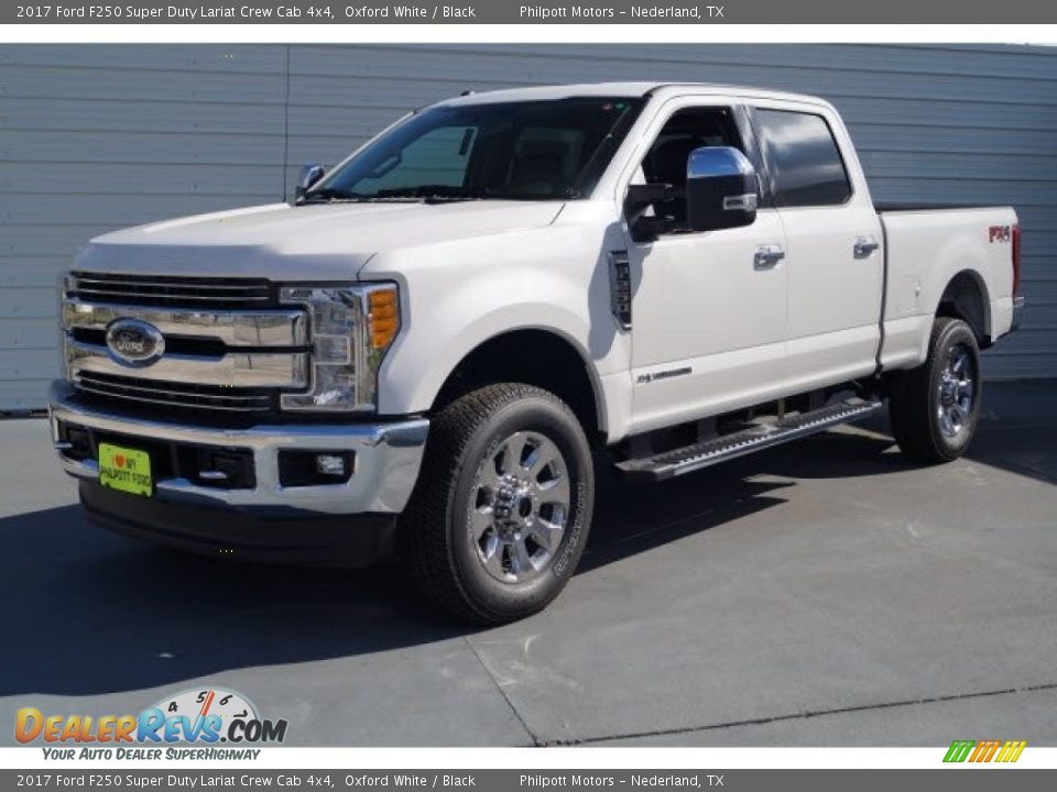 2017 Ford F250 Super Duty Lariat Crew Cab 4x4 Oxford White / Black Photo #3