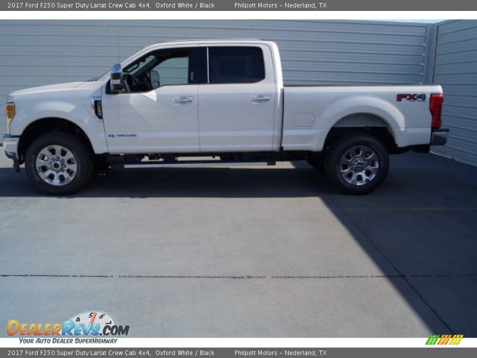 2017 Ford F250 Super Duty Lariat Crew Cab 4x4 Oxford White / Black Photo #4