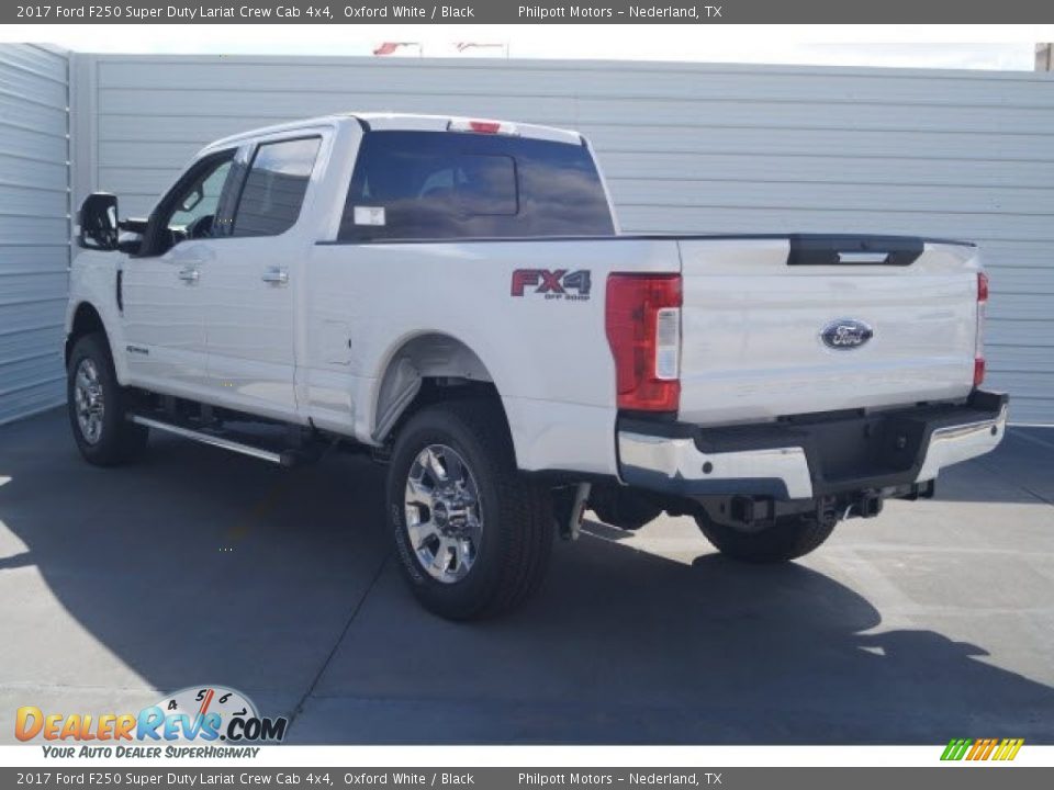 2017 Ford F250 Super Duty Lariat Crew Cab 4x4 Oxford White / Black Photo #5