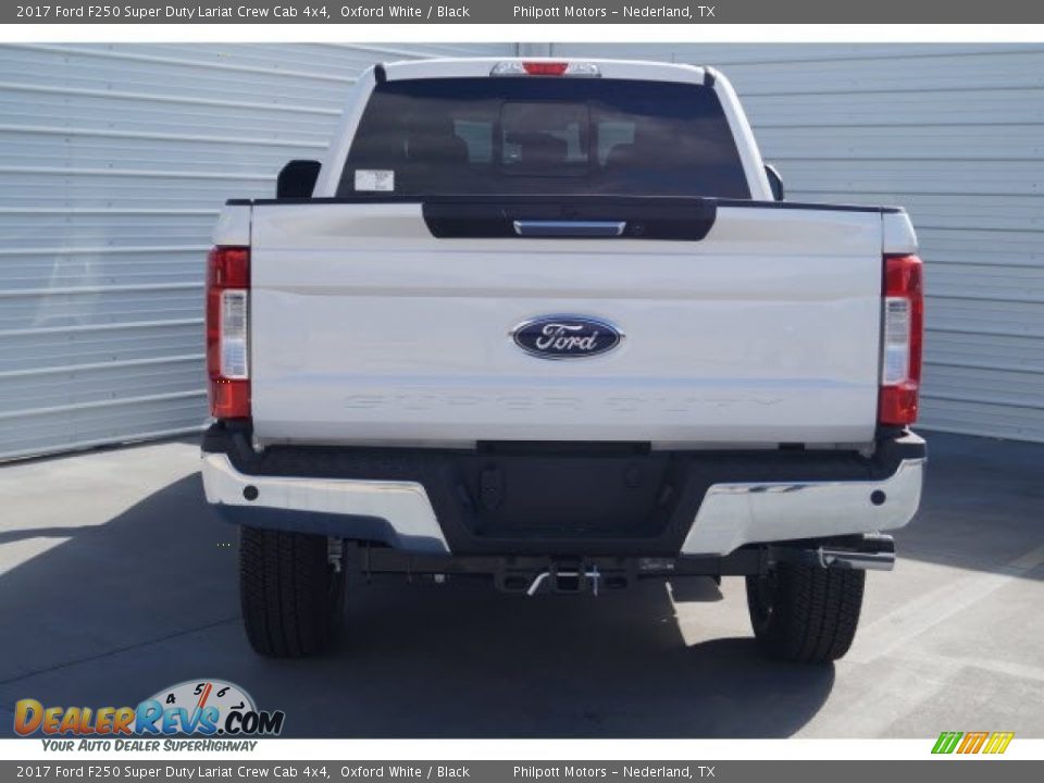 2017 Ford F250 Super Duty Lariat Crew Cab 4x4 Oxford White / Black Photo #6