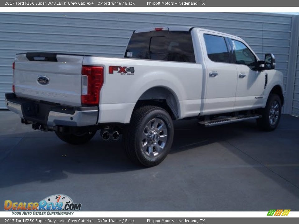 2017 Ford F250 Super Duty Lariat Crew Cab 4x4 Oxford White / Black Photo #8