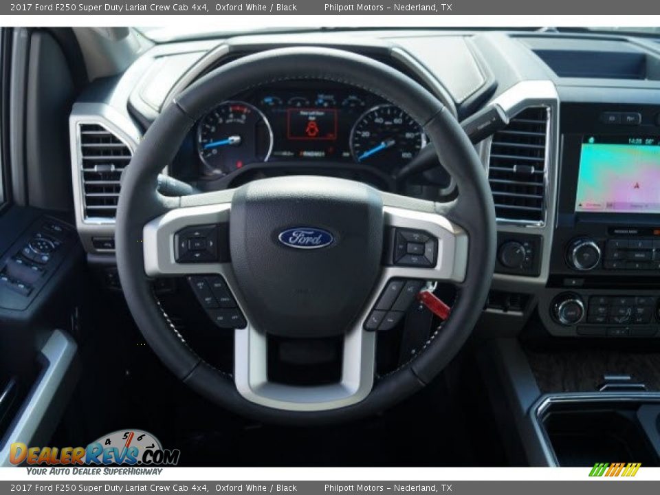 2017 Ford F250 Super Duty Lariat Crew Cab 4x4 Oxford White / Black Photo #12