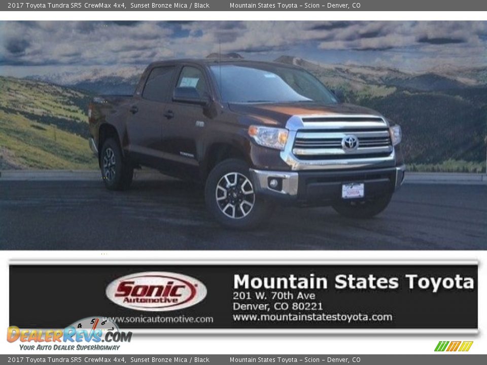 2017 Toyota Tundra SR5 CrewMax 4x4 Sunset Bronze Mica / Black Photo #1