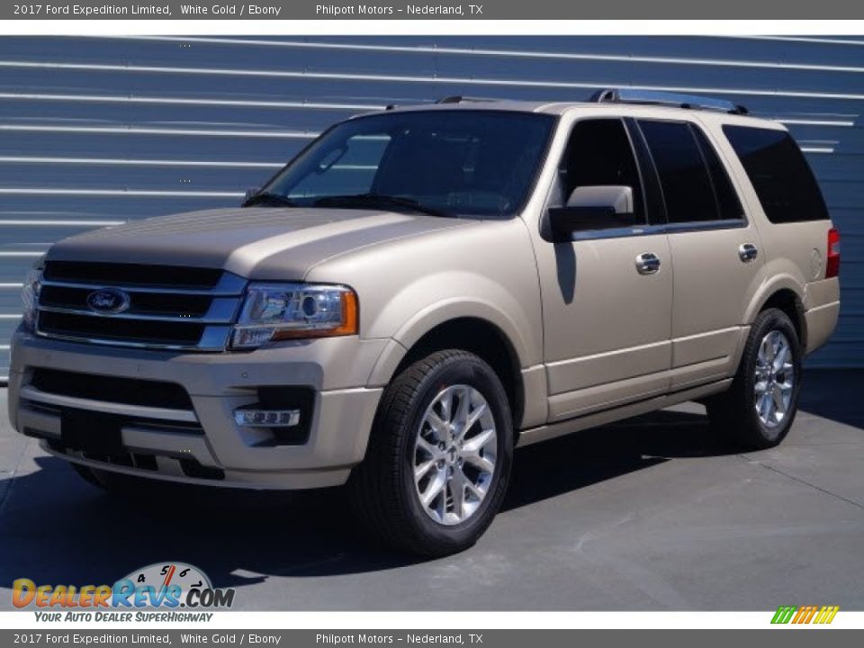 2017 Ford Expedition Limited White Gold / Ebony Photo #3