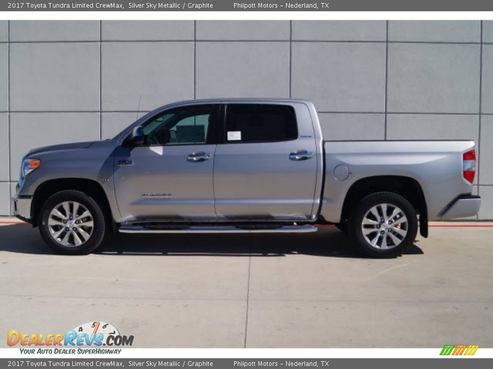 2017 Toyota Tundra Limited CrewMax Silver Sky Metallic / Graphite Photo #5