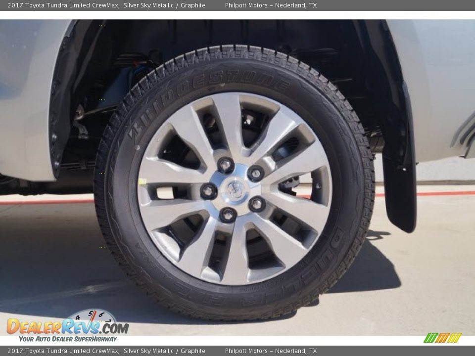 2017 Toyota Tundra Limited CrewMax Silver Sky Metallic / Graphite Photo #11