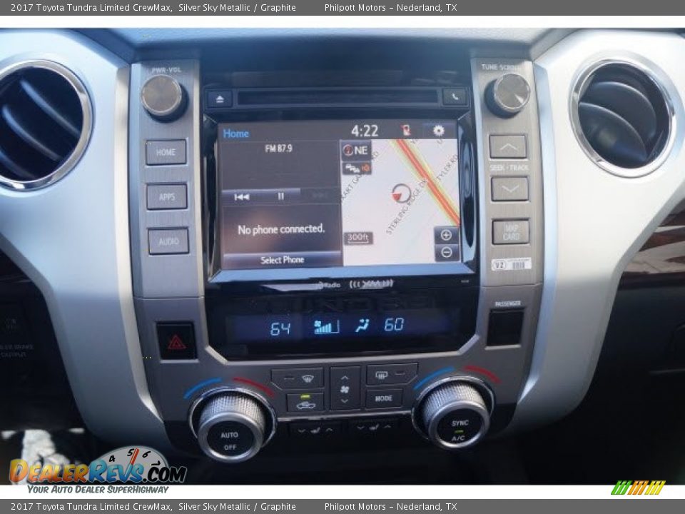 2017 Toyota Tundra Limited CrewMax Silver Sky Metallic / Graphite Photo #14