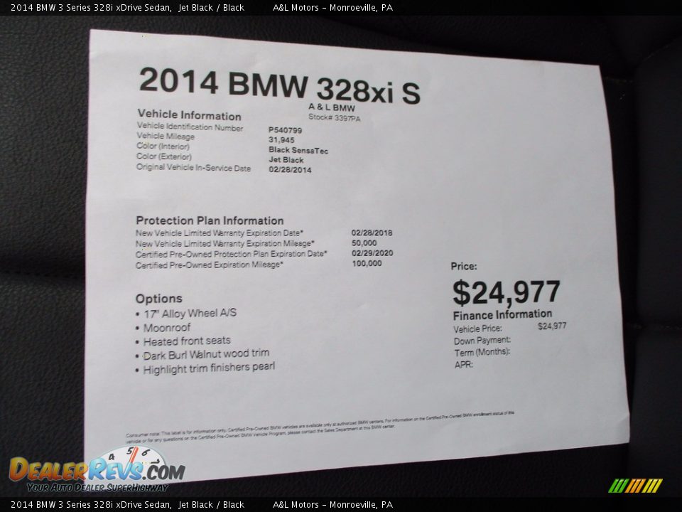 2014 BMW 3 Series 328i xDrive Sedan Jet Black / Black Photo #12