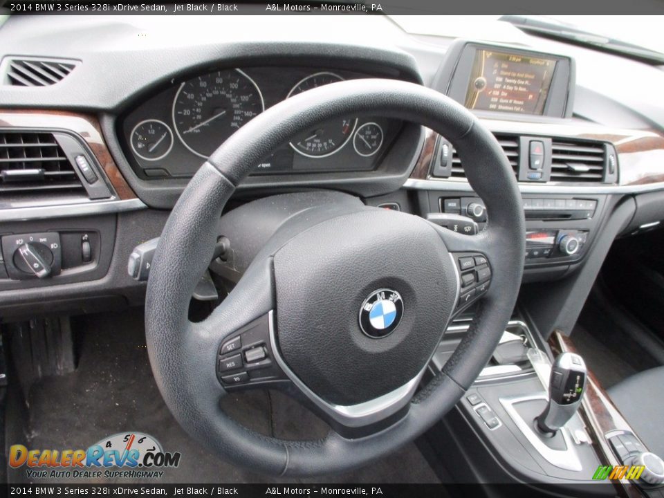 2014 BMW 3 Series 328i xDrive Sedan Jet Black / Black Photo #15