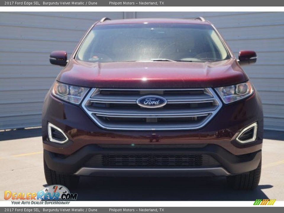 2017 Ford Edge SEL Burgundy Velvet Metallic / Dune Photo #2