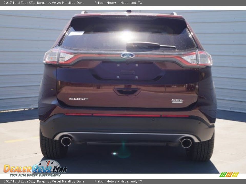 2017 Ford Edge SEL Burgundy Velvet Metallic / Dune Photo #5