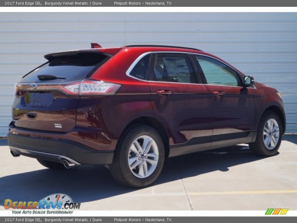 2017 Ford Edge SEL Burgundy Velvet Metallic / Dune Photo #6