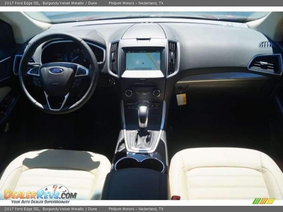 2017 Ford Edge SEL Burgundy Velvet Metallic / Dune Photo #7