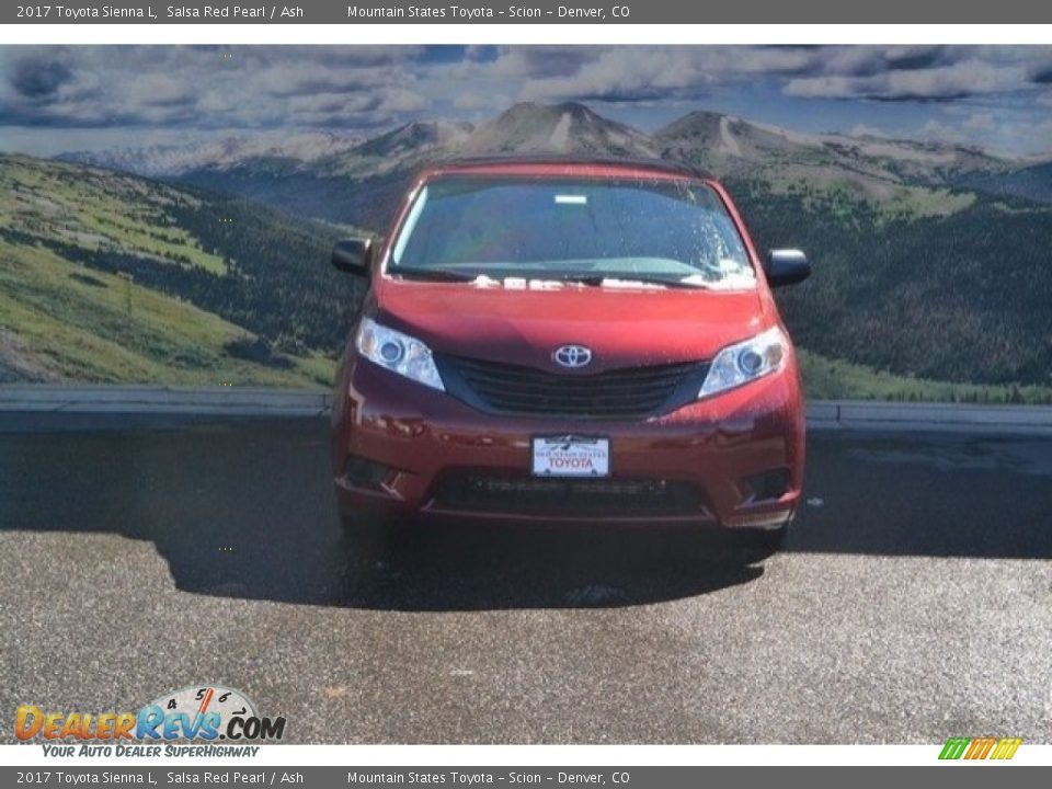 2017 Toyota Sienna L Salsa Red Pearl / Ash Photo #2