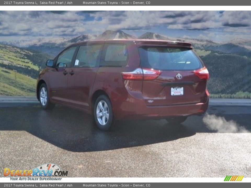 2017 Toyota Sienna L Salsa Red Pearl / Ash Photo #3