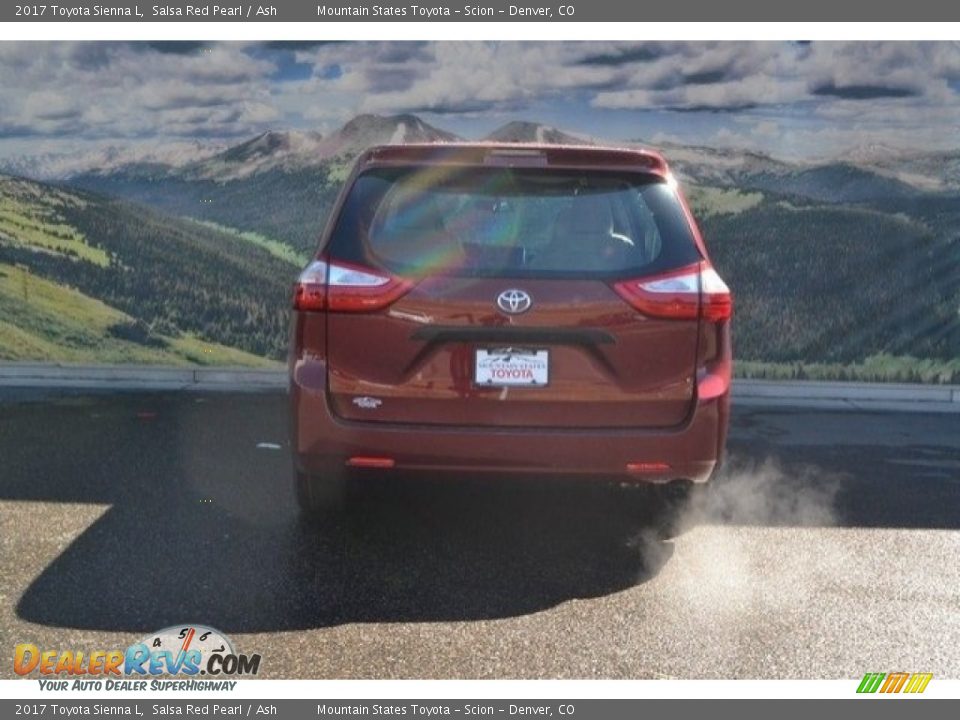 2017 Toyota Sienna L Salsa Red Pearl / Ash Photo #4