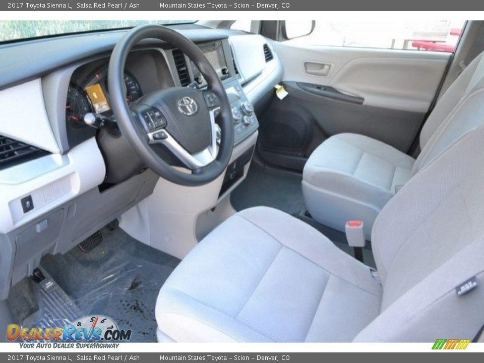 2017 Toyota Sienna L Salsa Red Pearl / Ash Photo #5