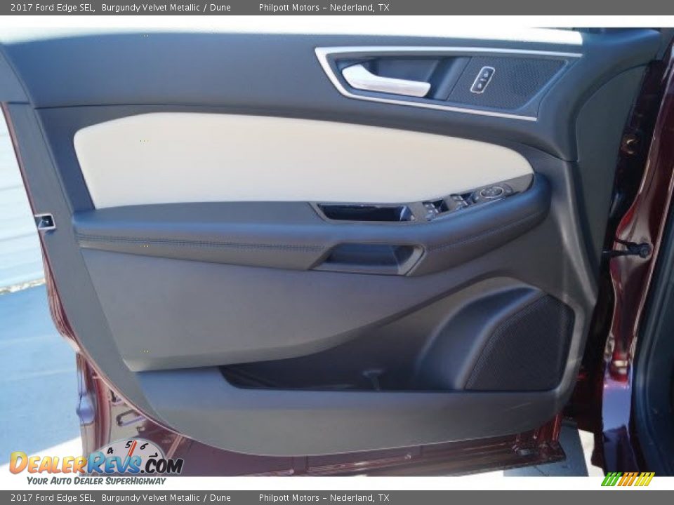 2017 Ford Edge SEL Burgundy Velvet Metallic / Dune Photo #11