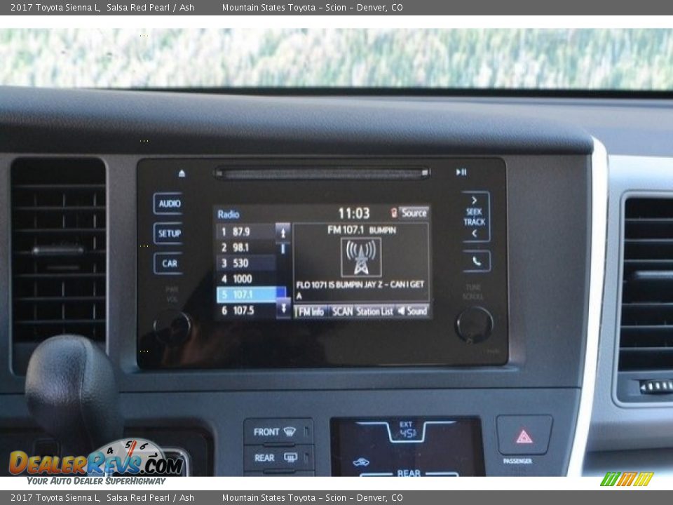 2017 Toyota Sienna L Salsa Red Pearl / Ash Photo #6