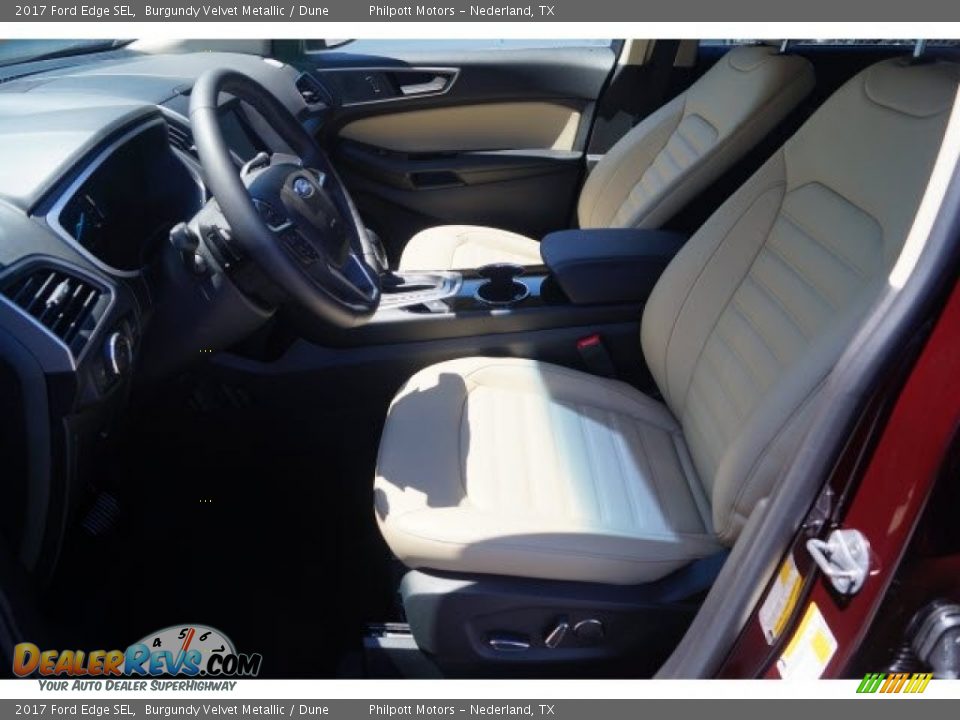 2017 Ford Edge SEL Burgundy Velvet Metallic / Dune Photo #12