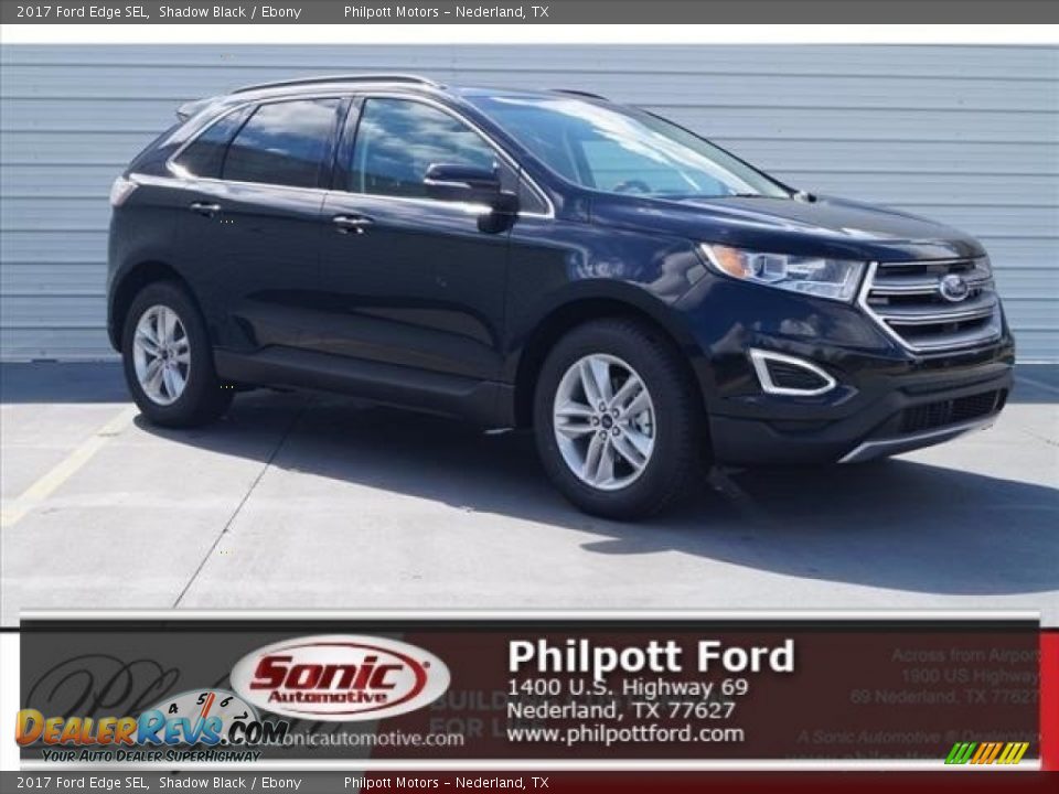 2017 Ford Edge SEL Shadow Black / Ebony Photo #1