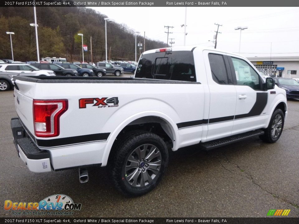 2017 Ford F150 XLT SuperCab 4x4 Oxford White / Black Special Edition Package Photo #2