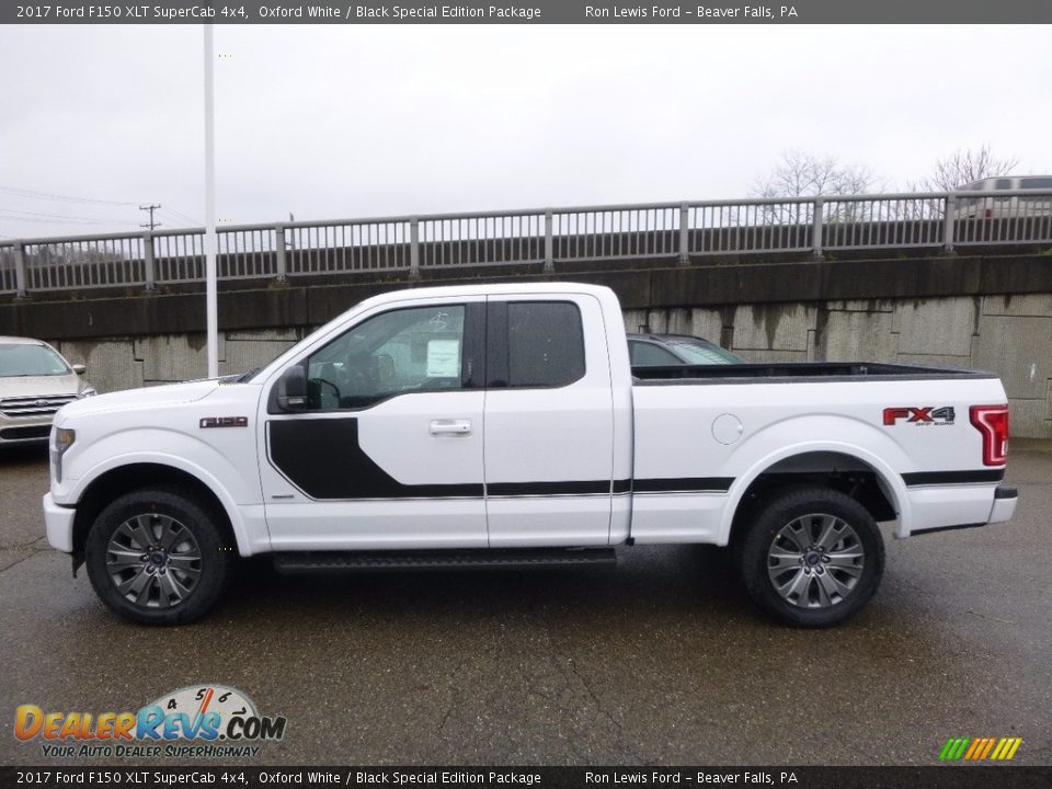 2017 Ford F150 XLT SuperCab 4x4 Oxford White / Black Special Edition Package Photo #5