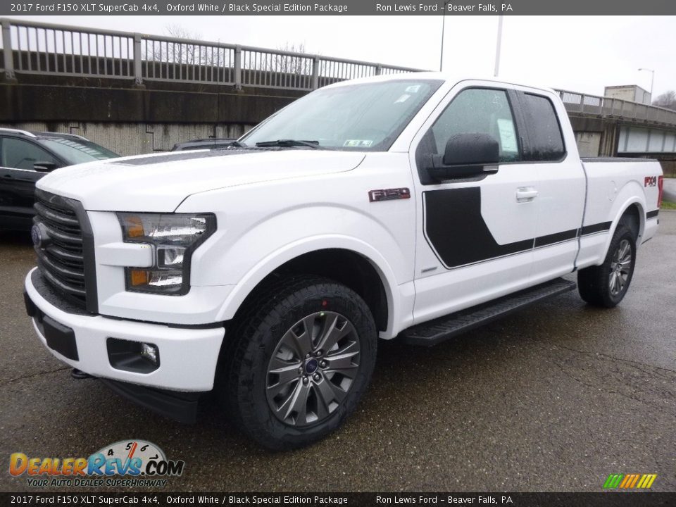 2017 Ford F150 XLT SuperCab 4x4 Oxford White / Black Special Edition Package Photo #6