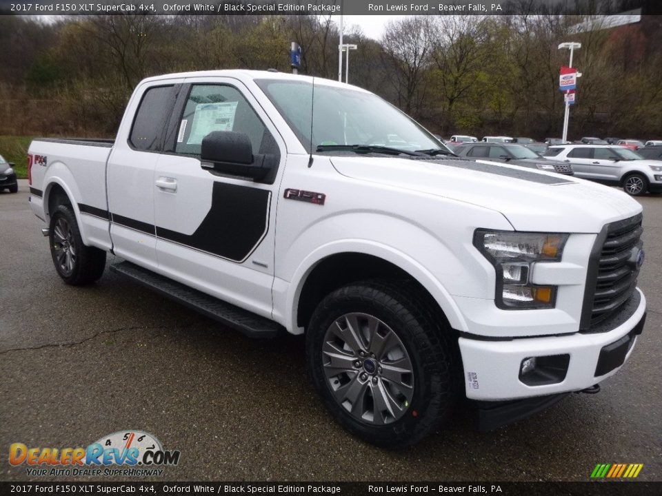 2017 Ford F150 XLT SuperCab 4x4 Oxford White / Black Special Edition Package Photo #8