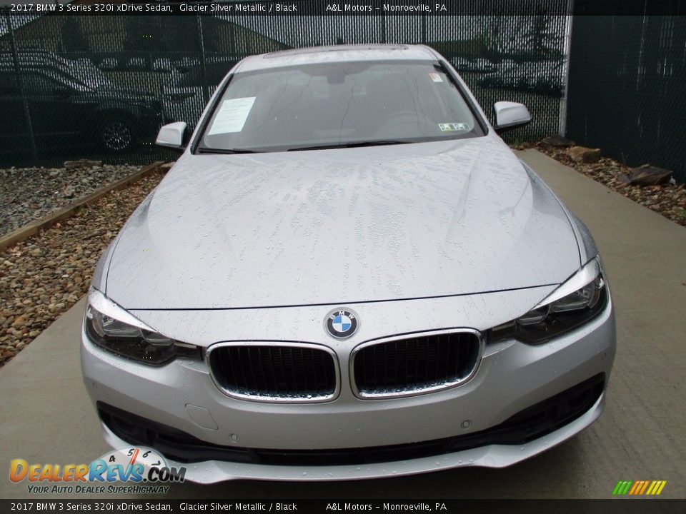 2017 BMW 3 Series 320i xDrive Sedan Glacier Silver Metallic / Black Photo #6