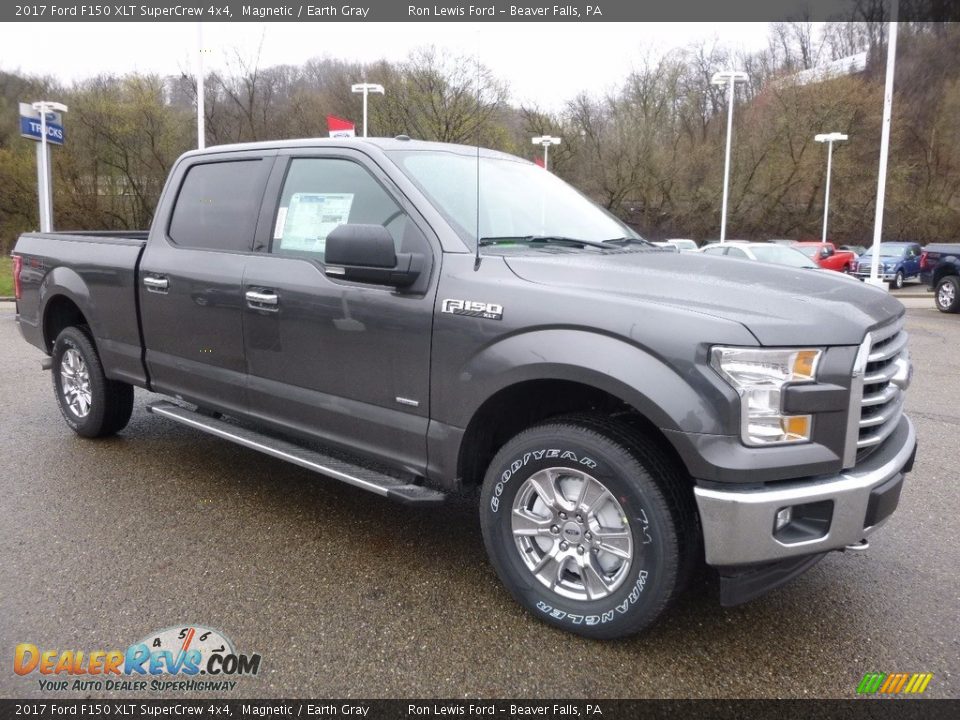 2017 Ford F150 XLT SuperCrew 4x4 Magnetic / Earth Gray Photo #8