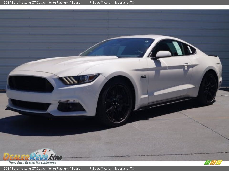2017 Ford Mustang GT Coupe White Platinum / Ebony Photo #3