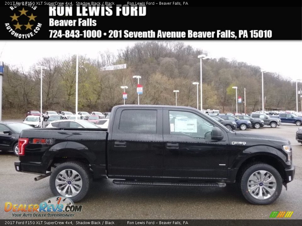 2017 Ford F150 XLT SuperCrew 4x4 Shadow Black / Black Photo #1