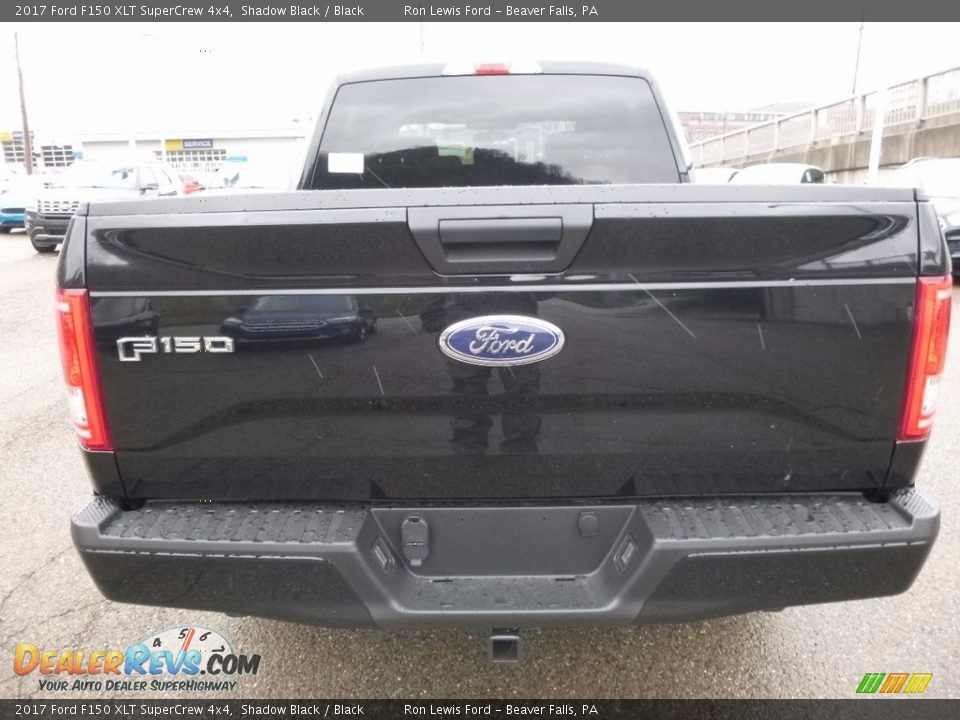 2017 Ford F150 XLT SuperCrew 4x4 Shadow Black / Black Photo #3