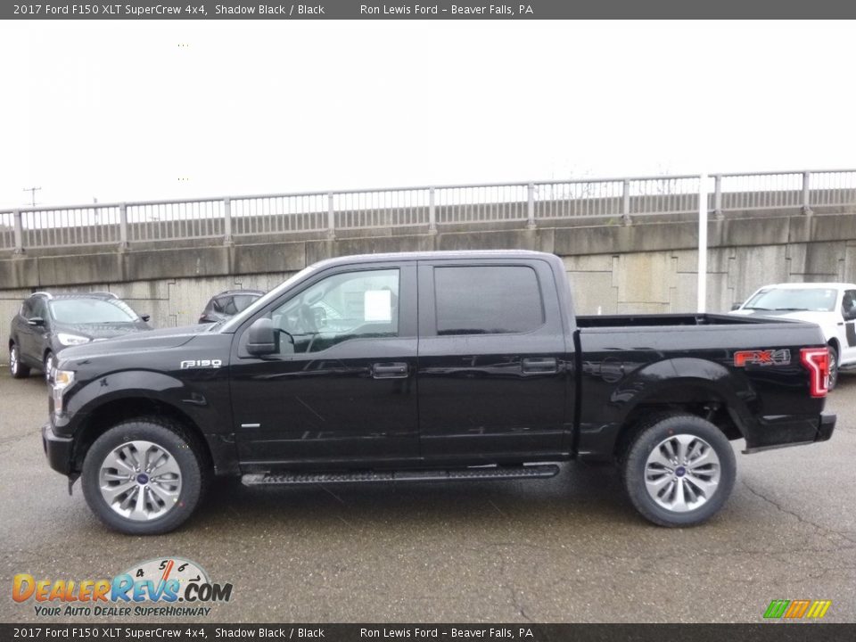 2017 Ford F150 XLT SuperCrew 4x4 Shadow Black / Black Photo #5