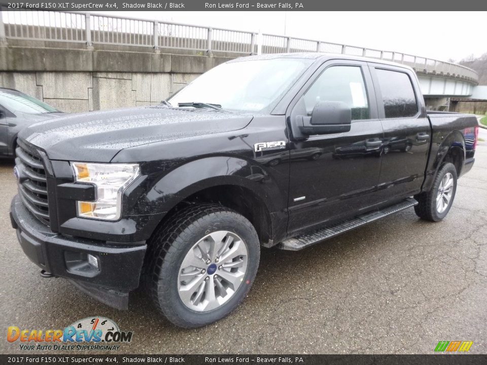 2017 Ford F150 XLT SuperCrew 4x4 Shadow Black / Black Photo #6