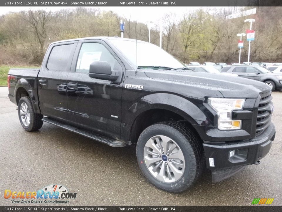 2017 Ford F150 XLT SuperCrew 4x4 Shadow Black / Black Photo #8