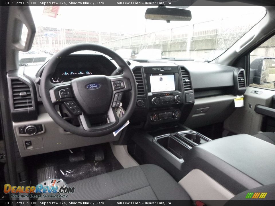 2017 Ford F150 XLT SuperCrew 4x4 Shadow Black / Black Photo #12