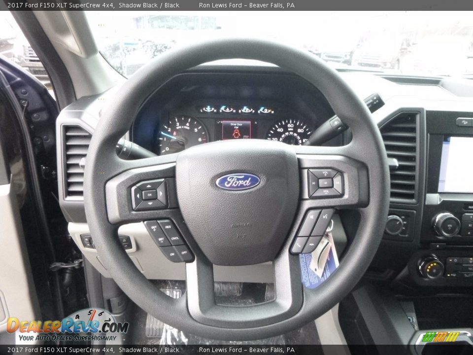 2017 Ford F150 XLT SuperCrew 4x4 Shadow Black / Black Photo #16