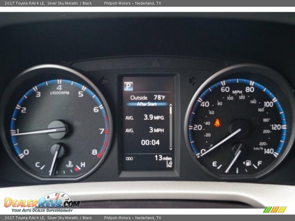 2017 Toyota RAV4 LE Silver Sky Metallic / Black Photo #13