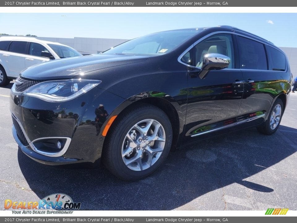 2017 Chrysler Pacifica Limited Brilliant Black Crystal Pearl / Black/Alloy Photo #1