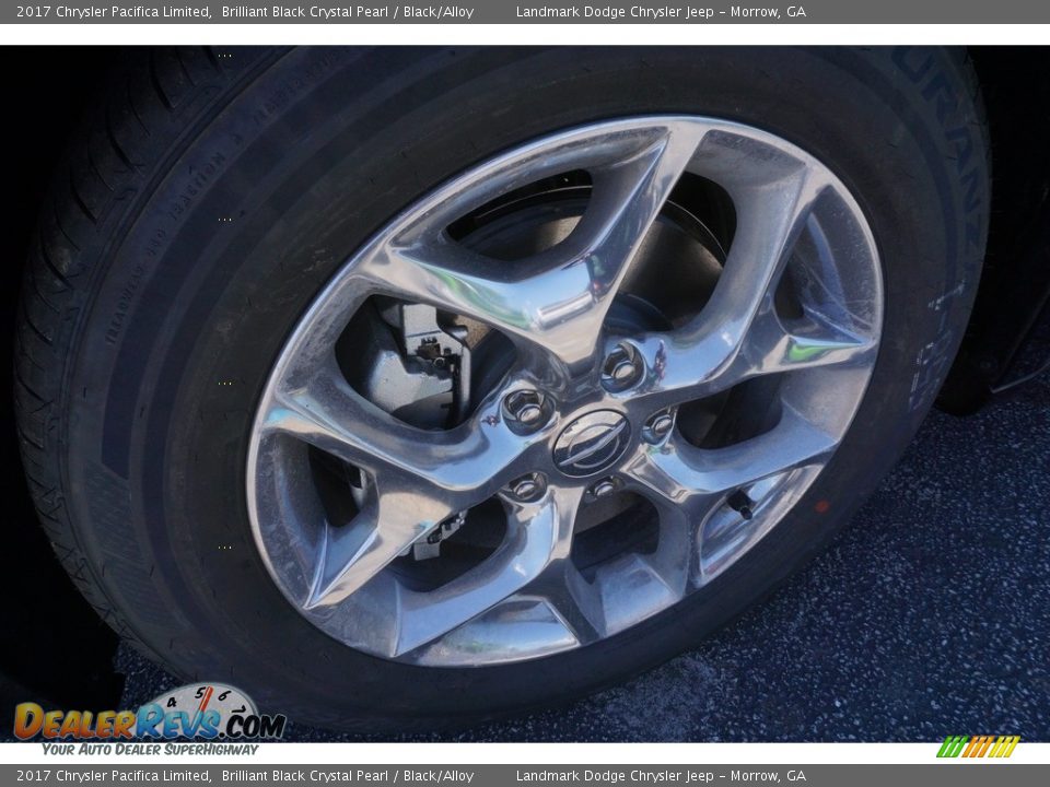 2017 Chrysler Pacifica Limited Brilliant Black Crystal Pearl / Black/Alloy Photo #5