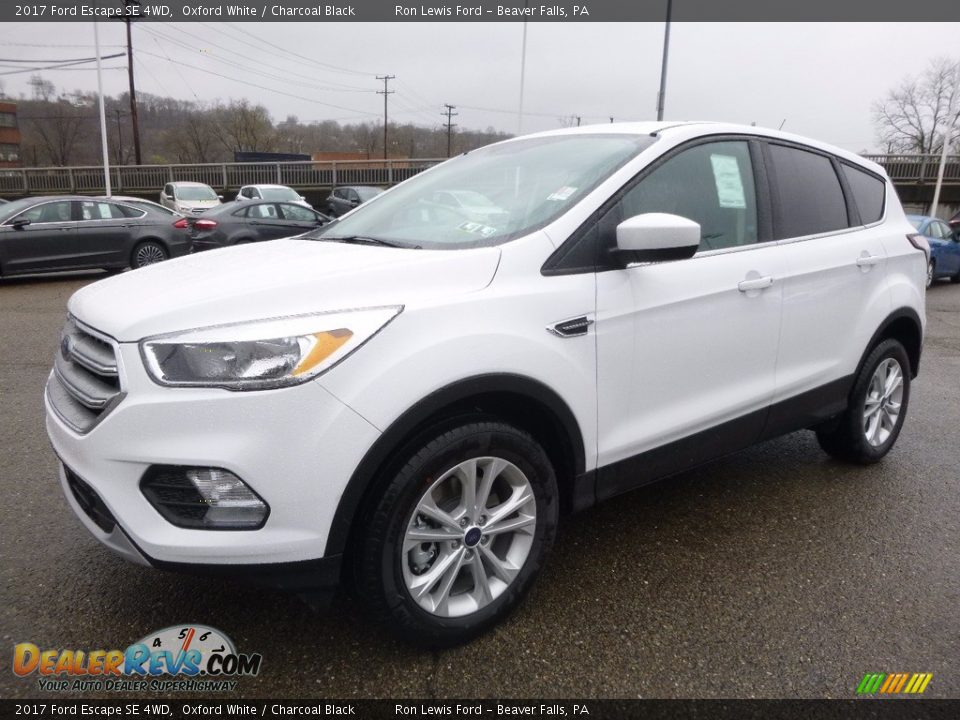 2017 Ford Escape SE 4WD Oxford White / Charcoal Black Photo #7