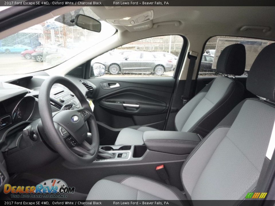 2017 Ford Escape SE 4WD Oxford White / Charcoal Black Photo #11