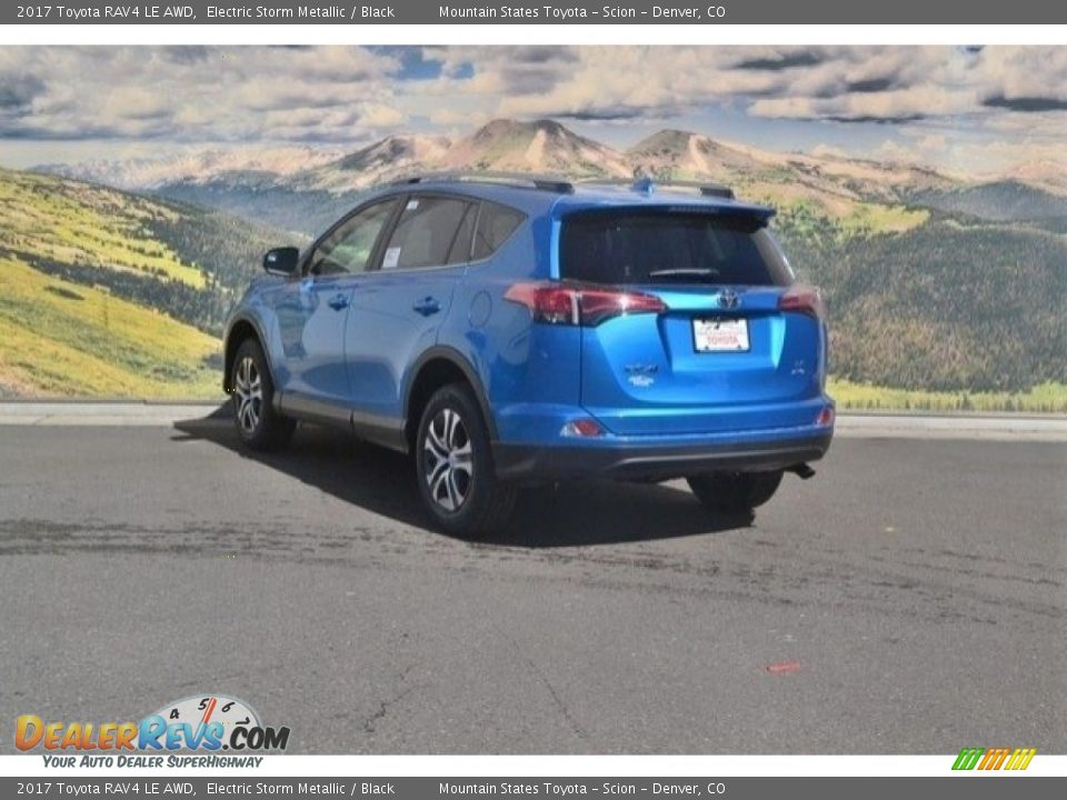 2017 Toyota RAV4 LE AWD Electric Storm Metallic / Black Photo #3