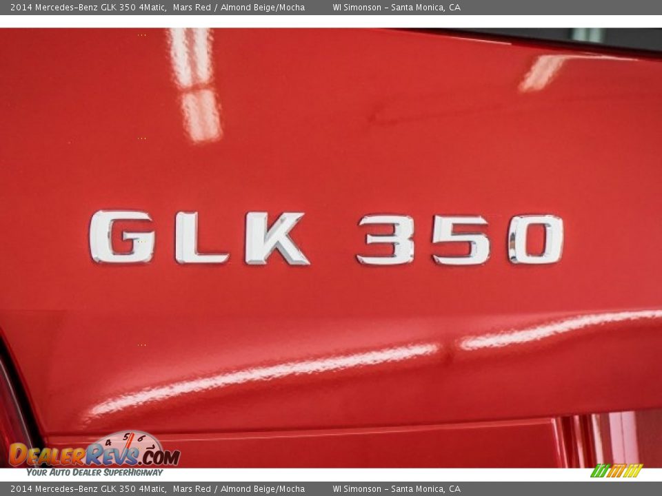2014 Mercedes-Benz GLK 350 4Matic Mars Red / Almond Beige/Mocha Photo #7
